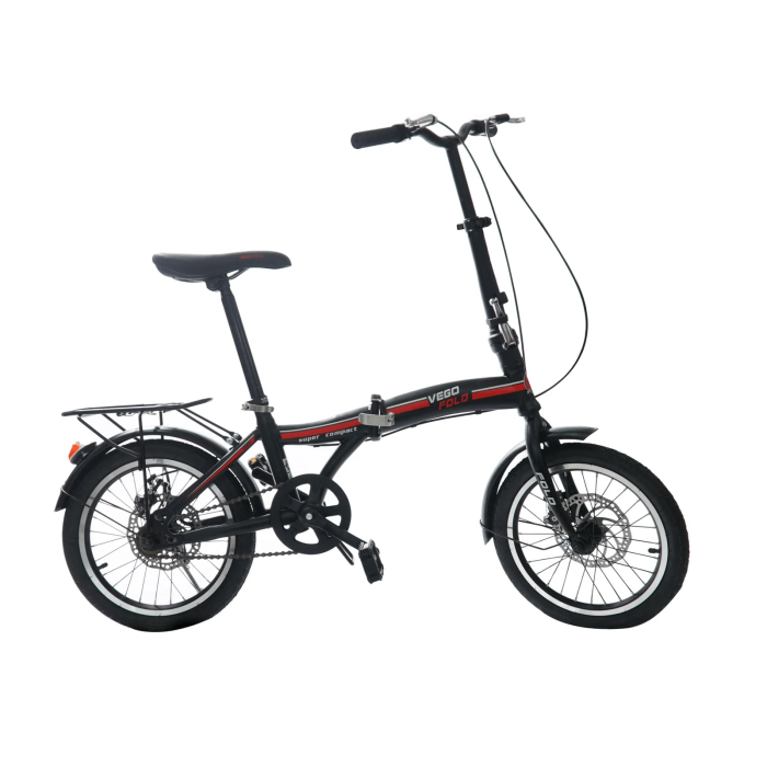 vego fold folding bike single speed 20 inch 6