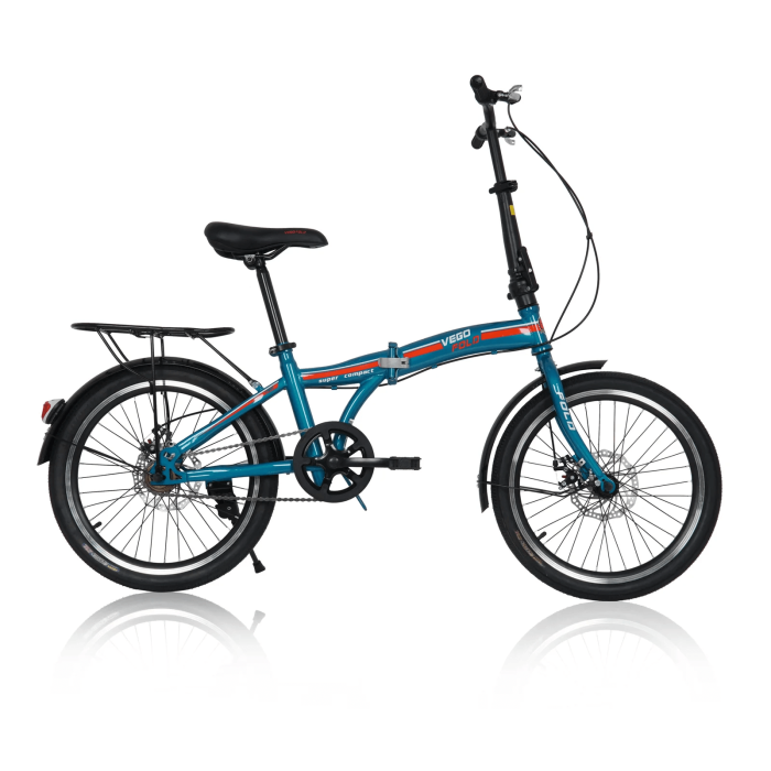 vego fold folding bike single speed 20 inch 7 9